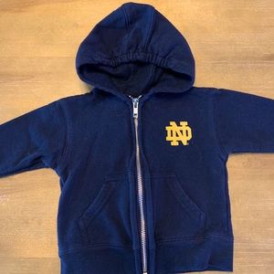 Norte Dame Zip-up Hoodie